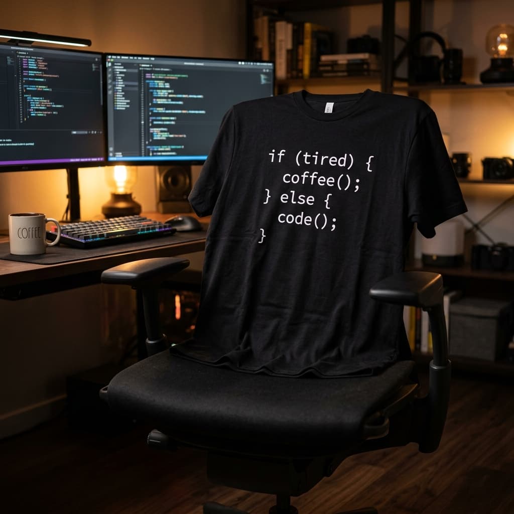 Áo thun lập trình viên - if tired coffee else code