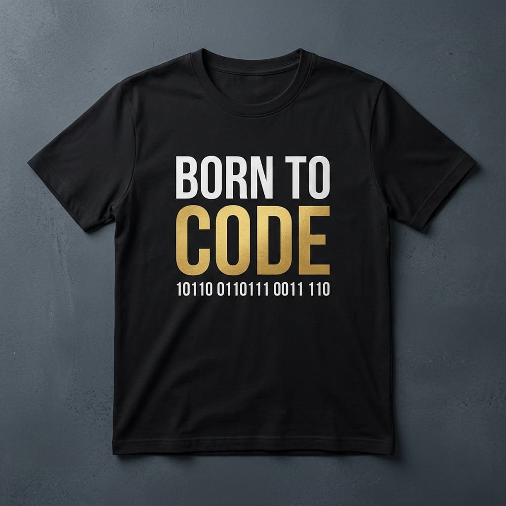 Áo thun Born to code